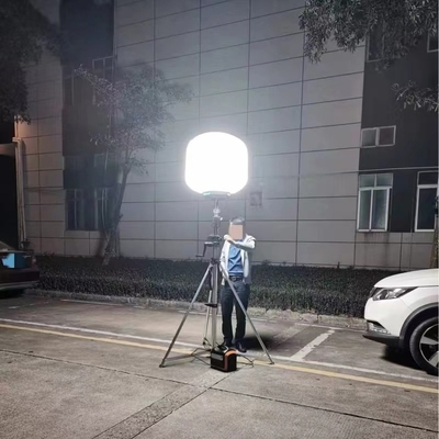 200W LED Sumber Cahaya Balon Luar Portable Menara Cahaya untuk Konstruksi atau Acara