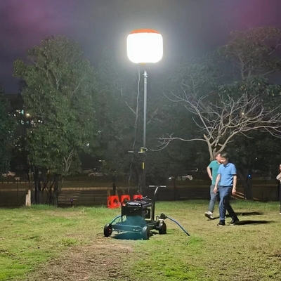 700W Portable LED Generator Mobile Light Tower untuk konstruksi dan kebutuhan pencahayaan luar ruangan