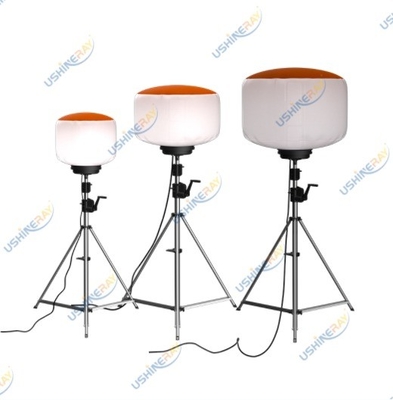 Lampu Kerja Balon Konstruksi Portable 150W 360 derajat Pencahayaan Daya Tinggi LED Stand Tripod