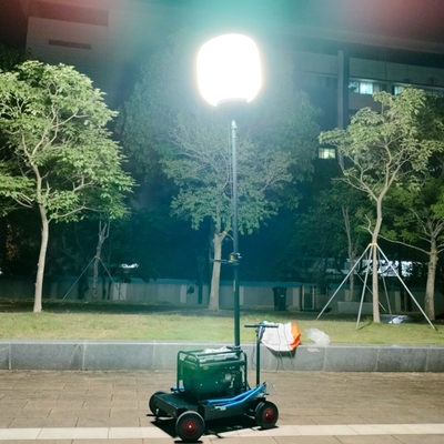 1400W Cahaya Tinggi Glare Bebas Balon Light Tower Tripod untuk Konstruksi Pertambangan