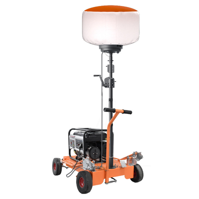 Trolley Balon Led Lampu Menara Lampu Fitting 700W Menara Pencahayaan Untuk Bencana