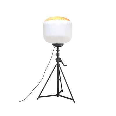 Hand Crank Tripod LED Outdoor Balloon Lampu 600W Mobile Light Tower Untuk Kontraktor