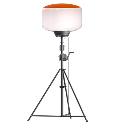 700W LED Balon Light Tower 112000lm Cahaya Tinggi Menara Cahaya Konstruksi Untuk Pekerjaan Jalan