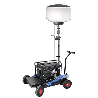 Pencahayaan Led lampu balon lampu 600W Green Light Tower Untuk Pertambangan