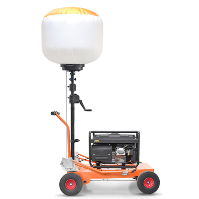 AC220V Menara Lampu Mast Tinggi 700W Balon Baterai Powered Led Menara Lampu Untuk Konstruksi