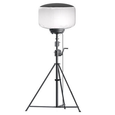 AC220V Menara Lampu Mast Tinggi 700W Balon Baterai Powered Led Menara Lampu Untuk Konstruksi