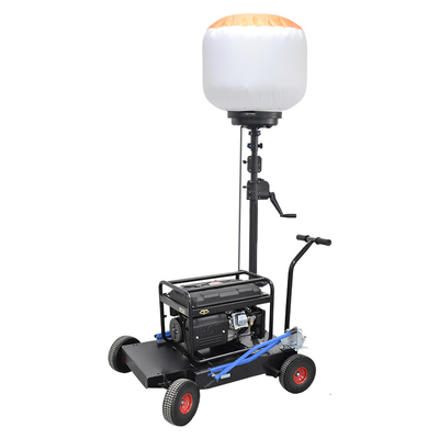 Ukuran Konstruksi Balon Menara Cahaya Konstruksi 80000lm 500W Generator Diesel Menara Cahaya