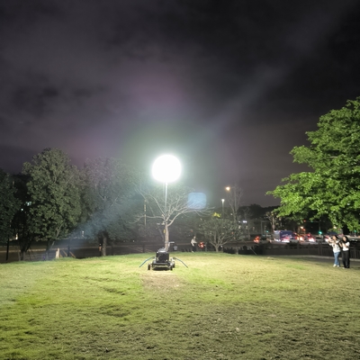 700W Led Lampu Balon 112000lm Lampu Menara Luar Untuk Pencahayaan Industri