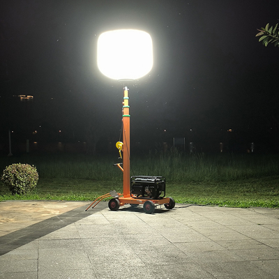 Trolley Lighting LED Balloon Light Tower 1400W Mast Light Tower Untuk Pemadam Kebakaran Dan Penyelamatan