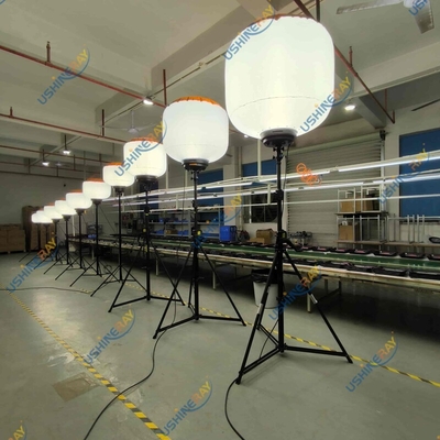 Paten Desain Lampu Kerja 600W LED Balon Light Tower Untuk Lokasi Pertambangan