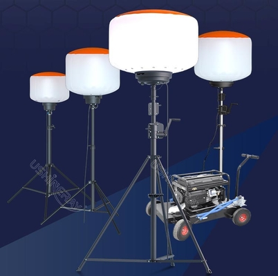 Paten Desain Lampu Kerja 600W LED Balon Light Tower Untuk Lokasi Pertambangan