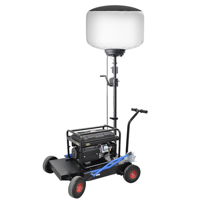 Lampu Kerja Tripod Mobile 1000W LED Balon Light Tower Untuk Peralatan Manajemen Keselamatan