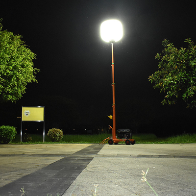 AC220V Portable Led Work Light 1400W Tempat Kerja LED Balon Light Tower Untuk Penegakan Hukum