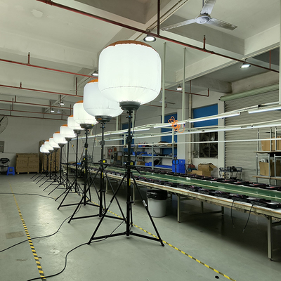 AC220V Portable Led Work Light 1400W Tempat Kerja LED Balon Light Tower Untuk Penegakan Hukum