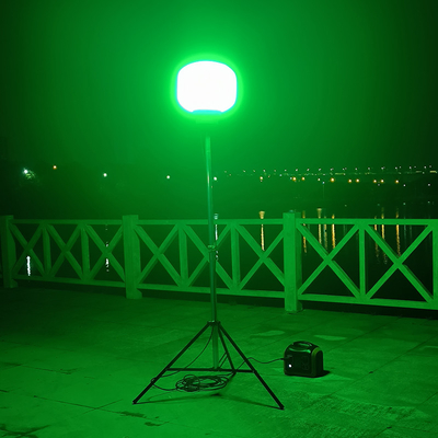 Trolley Cart Balloon Light Tower 150W RGB LED Light Tower Untuk Kegiatan Luar Ruangan