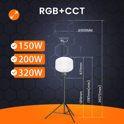 11250lm Balon Light Tower 150Watt Portable Work Light Untuk Acara