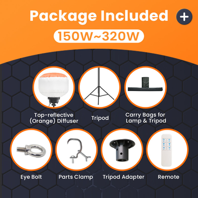 RGB LED Balon Lampu Menara 150W Light Tower Lumens Untuk Camping