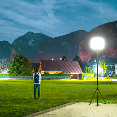 IP65 Temporary Construction Lights 200W LED Balon Konstruksi Menara Lampu Untuk Film