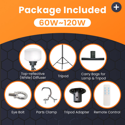Lampu Balon LED Luar Ruang 120W 150W Menara Lampu Seluler Untuk Pesta