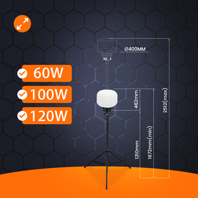 Lampu Balon LED Luar Ruang 120W 150W Menara Lampu Seluler Untuk Pesta