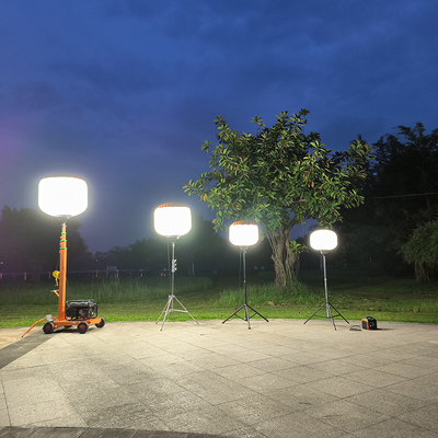 Mudah Quick Setup Balon Light 320W Menara Lampu Portable Untuk Pencarian Dan Penyelamatan