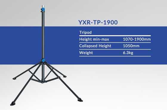 Manual Lifting Hitam LED Light Tripod 1.9m Balon Light Stand