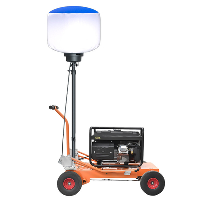 Hand Push Ballon Light Cart Mobil Light Tower Generator Lighting Cart