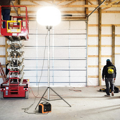 Anti Serangga LED Balon Light Tower 150Watt Led Tripod Light Untuk Pencahayaan Keamanan