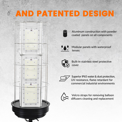 1000W Pekerjaan Konstruksi LED Led 360 derajat Led IP65 Lumen Tinggi