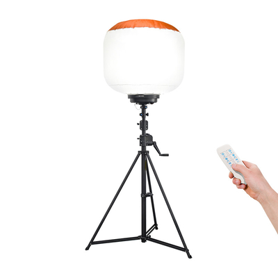 Portable Movable 800W Balloon Light Tower High Brightness Untuk Situs Konstruksi Pekerjaan Jalan Cahaya Kerja Sementara