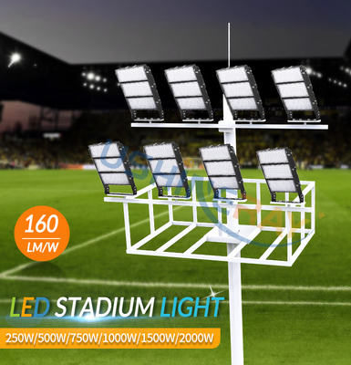 Heavy Duty 500W Floodlight lampu stadion sepak bola untuk lapangan tenis