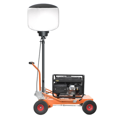 AC90-305V 96000 Lumens Menara Lampu Kerja LED pada Tripod 3,8m untuk Konstruksi Sementara