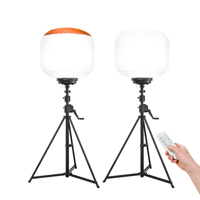 1200W AC100-277V Waterproof LED Balon Light Tower Kerja Mudah Dipindahkan untuk Konstruksi