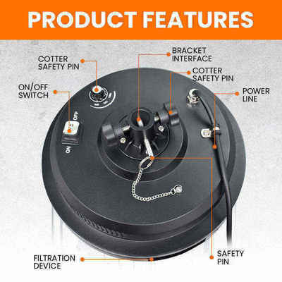 Grosir Pemasok Lampu Sorot LED Luar Ruangan 36W dengan Lengan yang Dapat Disesuaikan dan Direntangkan untuk Berkemah di Luar Ruangan